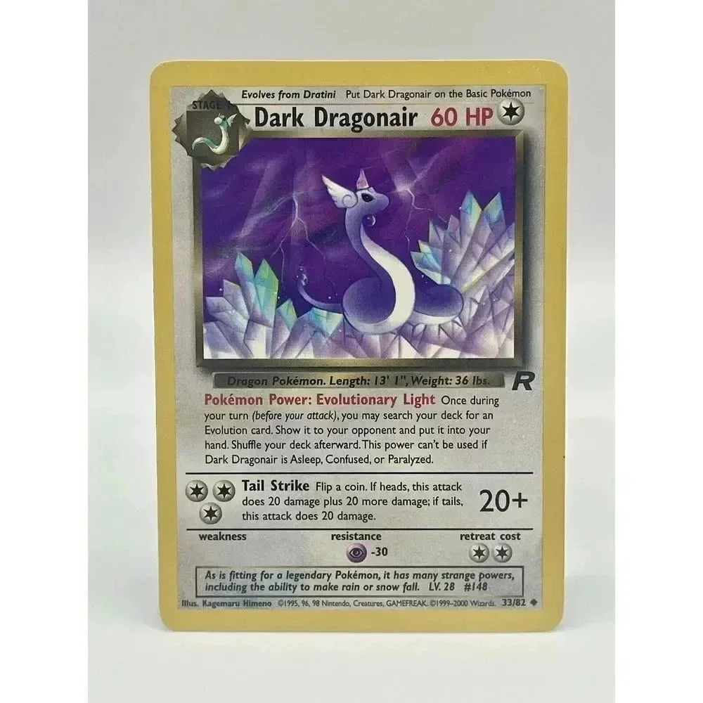 Dark Dragonair 33/82 Pokémon TCG Team Rocket Vintage 2000 Non Holo NM